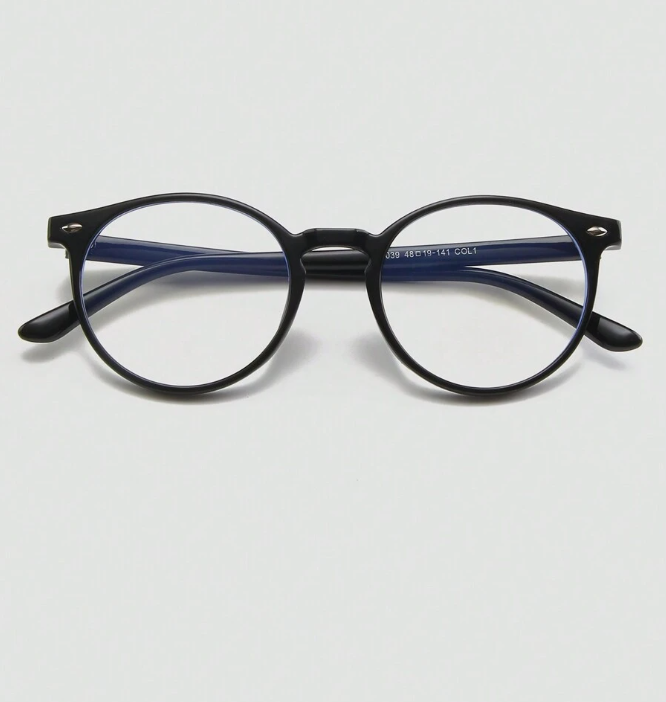 1pair Women Tortoiseshell Round Frame Casual Style Eyeglasses, For Daily Life Clear Glasses Accessories Blue Light Glasses Accessories For Women